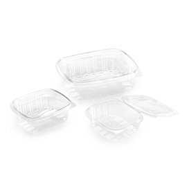 Transparente Dose mit Klappdeckel PET 250ml (50 Stück)