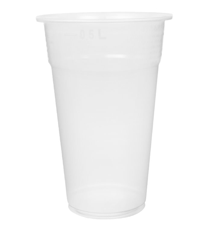 Wiederverwendbare Plastikbecher PP Transparent 550ml Ø9,0cm (75 Stück) Wiederverwendbare Plastikbecher PP Transparent 550ml Ø9,0cm (75 Stück)