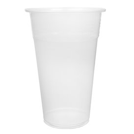 Wiederverwendbare Plastikbecher PP Transparent 550ml Ø9,0cm (75 Stück)