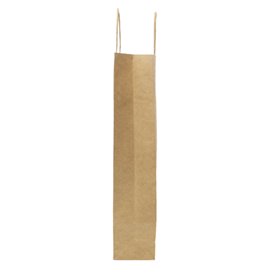 Flaschentragetaschen aus Papier Kraft 18+8x39cm (50 Stück)