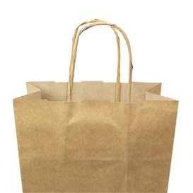 Flaschentragetaschen aus Papier Kraft 18+8x39cm (300 Stück)