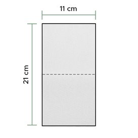 Spenderservietten Papier Tissue 2L im V Weiß 11x21cm (8.000 Stück)