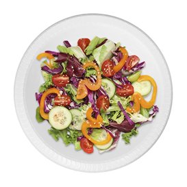 Wiederverwendbar Plastikteller Tief PS Weiß Ø22cm (250 Stück)