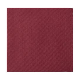 Cocktail-Servietten aus Papier 20x20cm 2-lagige Bordeaux (100 Stück)