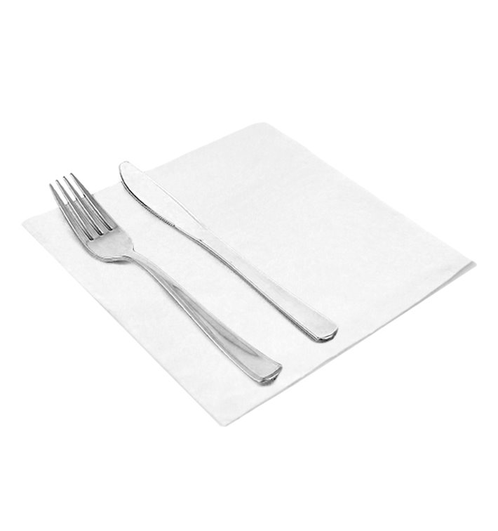Papierservietten 40x40cm 2-lagige Weiß (50 Stück) Papierservietten 40x40cm 2-lagige Weiß (50 Stück)