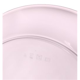 Wiederverwendbare Plastikteller PP Mineral Pink Ø23,5cm (54 Stück)