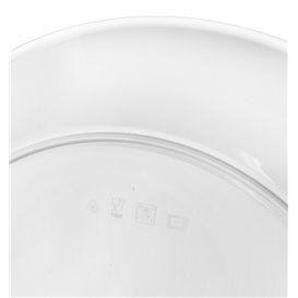 Wiederverwendbare Plastikteller PP Mineral Weiß Ø23,5cm (60 Stück)