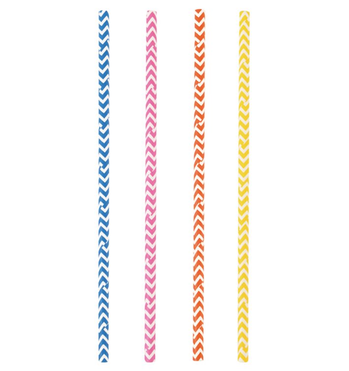 Trinkhalme aus Paper Farben Ø8mm 40cm (50 Stück) Trinkhalme aus Paper Farben Ø8mm 40cm (50 Stück)