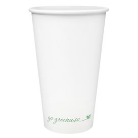 Karton Kaffeebecher to go weiß 16Oz/500ml Ø9cm (500 Stück)