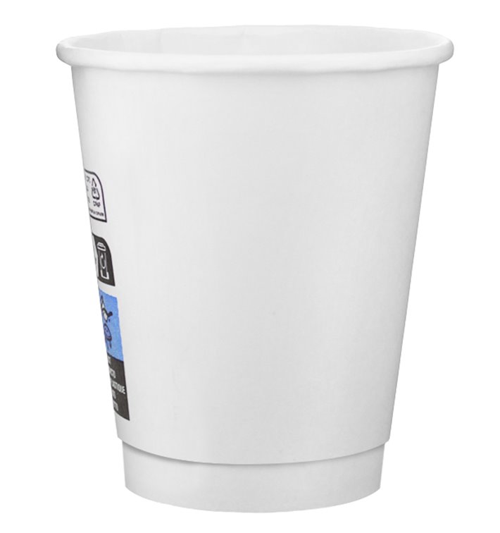Karton Kaffeebeche 20Oz/600ml Weiß Ø9,4cm (320 Stück)
