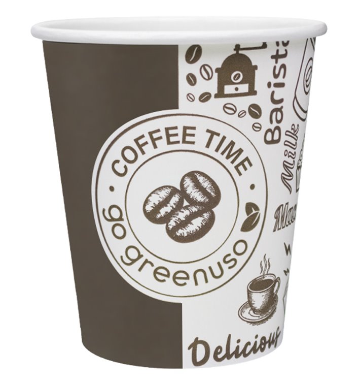 Kartonbecher 7Oz/210ml Kraft-Kraft Ø7,0cm (50 Stück)