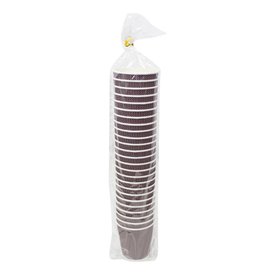 Biologischer Kaffeebecher aus Wellpappe 9Oz/270ml Ø8cm (1050 Stück)