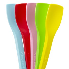 Eiscreme-Schaufel Farben CPLA 10cm (100 Stück)
