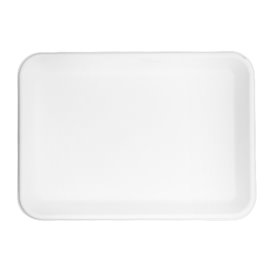 Weißes Zuckerrohr-Tablett 22,5x16cm (50 Stück)