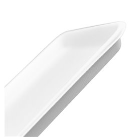 Weißes Zuckerrohr-Tablett 24,5x17,5cm (500 Stück)