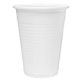 Wiederverwendbare Plastikbecher PP Weiß 200ml (100 Stück)