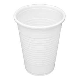 Wiederverwendbare Plastikbecher PP Weiß 200ml (100 Stück)