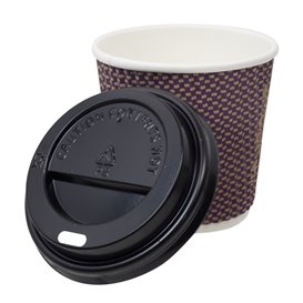 Weißer Deckel mit Loch für Pappbecher 4Oz/120ml Ø6,2cm (3.000 Stück)