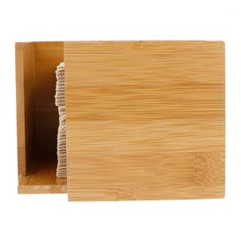 Serviettenhalter Cocktail Aus Bambus 13,5x13,5x10cm (12 Stück)