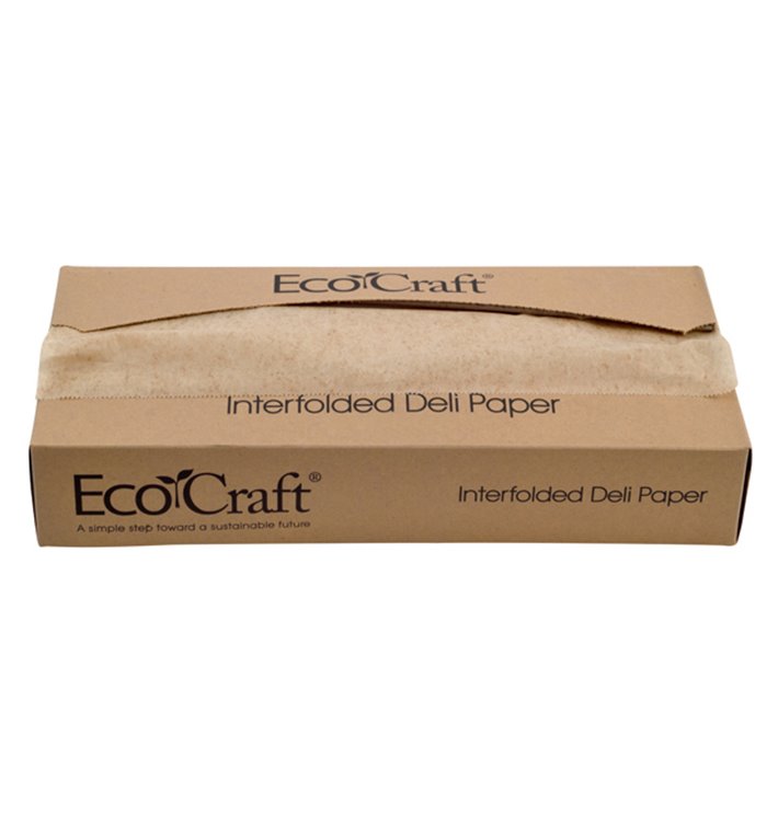 Fettdichtes Papier Kraft in Spender 30,8x27cm (500 Stück) Fettdichtes Papier Kraft in Spender 30,8x27cm (500 Stück)