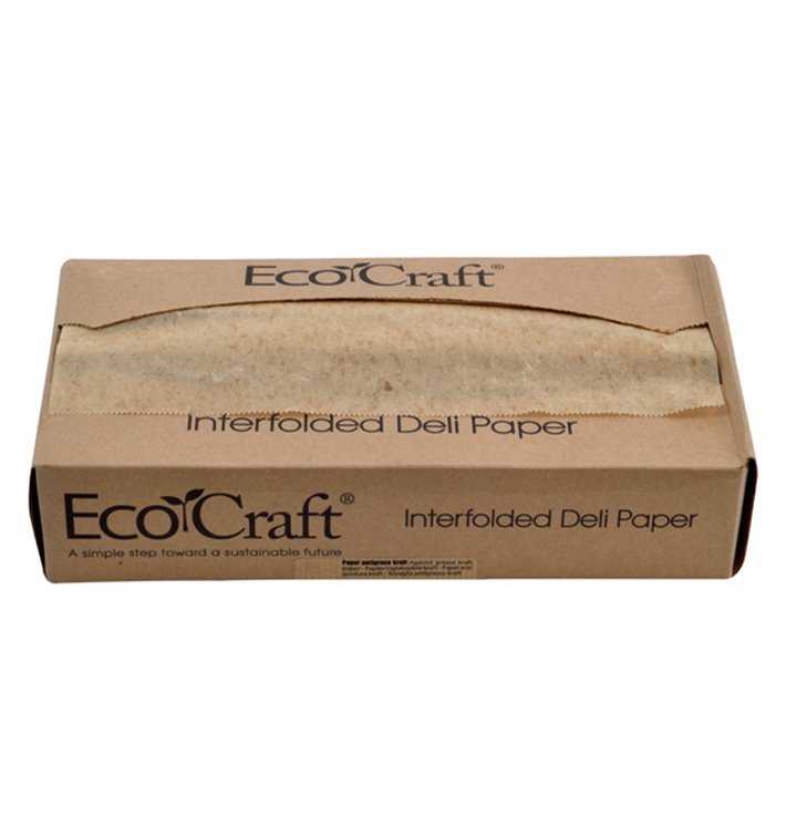 Fettdichtes Papier Kraft in Spender 26x27cm (500 Stück) Fettdichtes Papier Kraft in Spender 26x27cm (500 Stück)