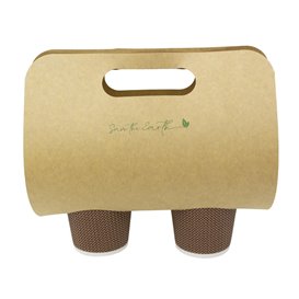 Becherhalter aus Papier Kraft 23,9x18cm Ø8,0cm (100 Stück)