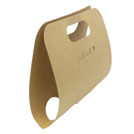 Becherhalter aus Papier Kraft 23,9x18cm Ø8,0cm (100 Stück)
