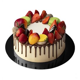 Karton Scheibe Schwarz und weiß 26cm (10 Stück)