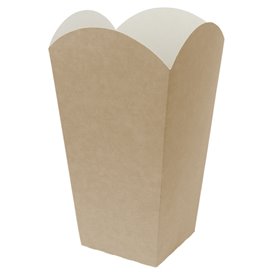 Große Popcorn Box Kraft 150g 8,7x13x20,3cm (25 Stück)