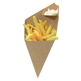 Spitztüten Kraft für Lebensmittel 26,5cm 250g (50 Stück)