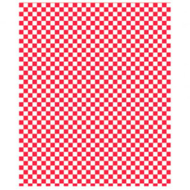 Wachspapier fettdicht für Burger Rot 31x31cm (4.000 Stück)