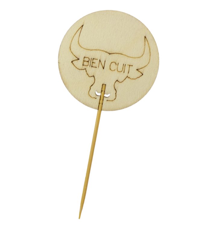 Bambus-Kochstab A Spitze 9cm “Bien Cuit” (1200 Stück) Bambus-Kochstab A Spitze 9cm “Bien Cuit” (1200 Stück)