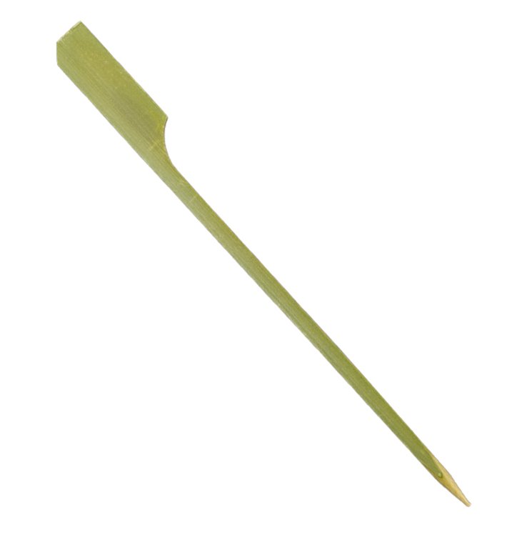 Natürliche Fingerfood-Spieße aus Bambus "Golf" 12cm in einer Schachtel (1.200 Stück) Natürliche Fingerfood-Spieße aus Bambus "Golf" 12cm in einer Schachtel (1.200 Stück)