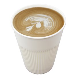 Langlebiger Wiederverwendbarer Becher PP Creme 355ml Ø9,6cm (100 Stück)