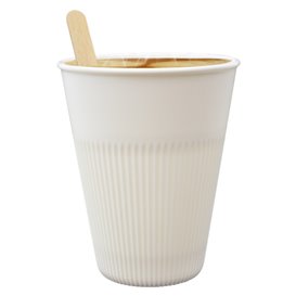 Langlebiger Wiederverwendbarer Becher PP Creme 355ml Ø9,6cm (100 Stück)