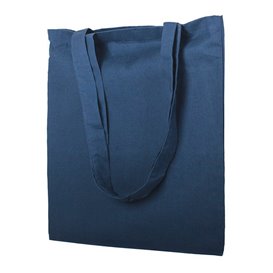 Baumwolltasche mit Langen Griffen Marineblau 38x42cm (25 Stück)