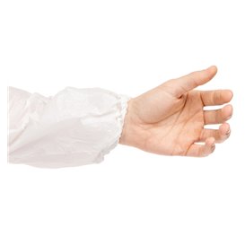 Schutzärmel Polyetylen 18x44cm 20my weiß (100 Stück)