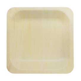Quadratischer Holzteller 10,5x10,5cm (600 Stück)