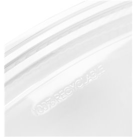 Verpackungsbecher mit Klappdeckel Hoch PP 1500ml (25 Stück)