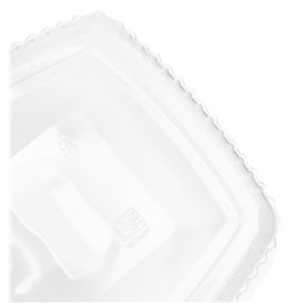 Verpackungsbecher mit Klappdeckel Hoch PP 1500ml (25 Stück)