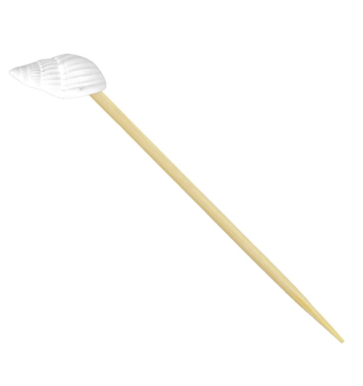 Bambus-Spieß Shell 7cm (25 Stück) Bambus-Spieß Shell 7cm (25 Stück)