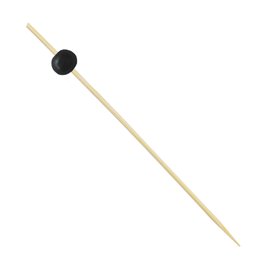 Bambusspieße "Big Ball" Schwarz 12,5cm (100 Stück)