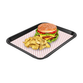 Fettdichtes Einwickelpapier “Vichy” Rot 31x35cm (1.000 Stück)