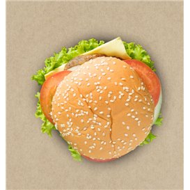 Wachspapier fettdicht Kraft für Burger 31x42cm (1.000 Stück)