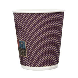 Biologischer Kaffeebecher aus Wellpappe 9Oz/270ml Ø8cm (25 Stück)