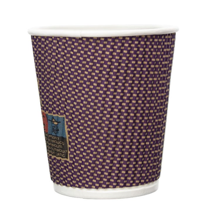 Biologischer Kaffeebecher aus Wellpappe 9Oz/270ml Ø8cm (1050 Stück) Biologischer Kaffeebecher aus Wellpappe 9Oz/270ml Ø8cm (1050 Stück)