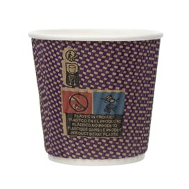 Biologischer Kaffeebecher aus Wellpappe 9Oz/270ml Ø8cm (1050 Stück)