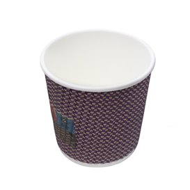 Biologischer Kaffeebecher aus Wellpappe 9Oz/270ml Ø8cm (25 Stück)