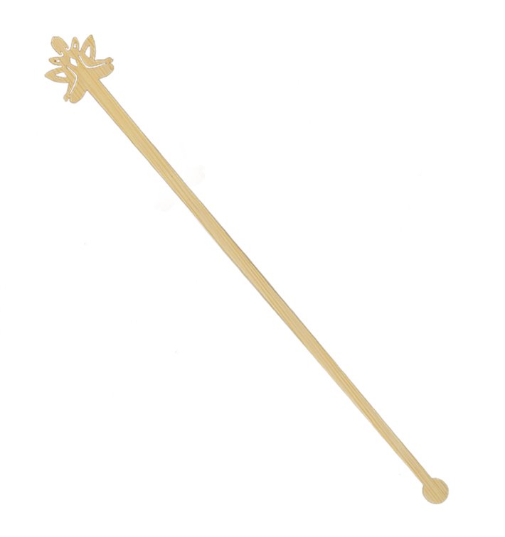 Getränkrührer aus Bambus „Bouddha 2“ 18cm (600 Stück) Getränkrührer aus Bambus „Bouddha 2“ 18cm (600 Stück)