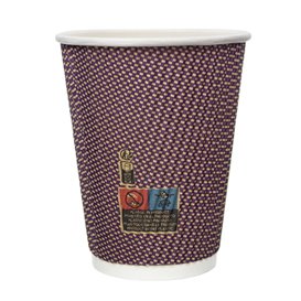 Biologischer Kaffeebecher aus Wellpappe 9Oz/270ml Ø8cm (1050 Stück)